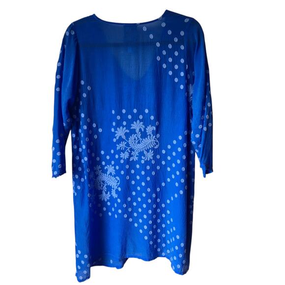 Johnny Was Floral Rion Soleil Tunic Size Medium - Picture 3 of 3